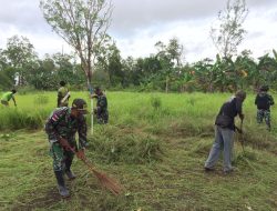 Menjelang Perayaan Hari Natal, Satgas Pamtas RI-PNG Yonif 511/DY Ciptakan Kondisi Gereja Nyaman dan Indah