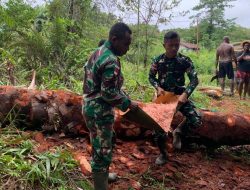 Kepedulian Satgas Pamtas RI-PNG Yonif 511/DY Membantu Mengatasi Kesulitan Masyarakat