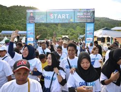 PLN Gelar Jalan Sehat, Menutup Rangkaian HUT ke-25 BUMN Di Kabupaten Teluk Wondama