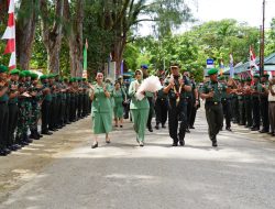 Temui Prajurit Dijajaran Korem 181/PVT, Pangdam Kasuari Tegaskan Jaga Netralitas TNI