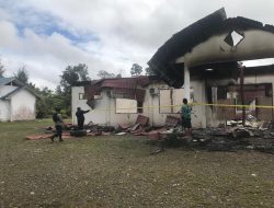 Kantor KPU Yahukimo Terbakar