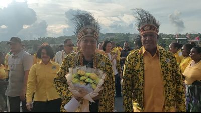 Airlangga Hartarto Tiba Di Manokwari, Untuk Melantik Pengurus DPD Partai Golkar Papua Barat