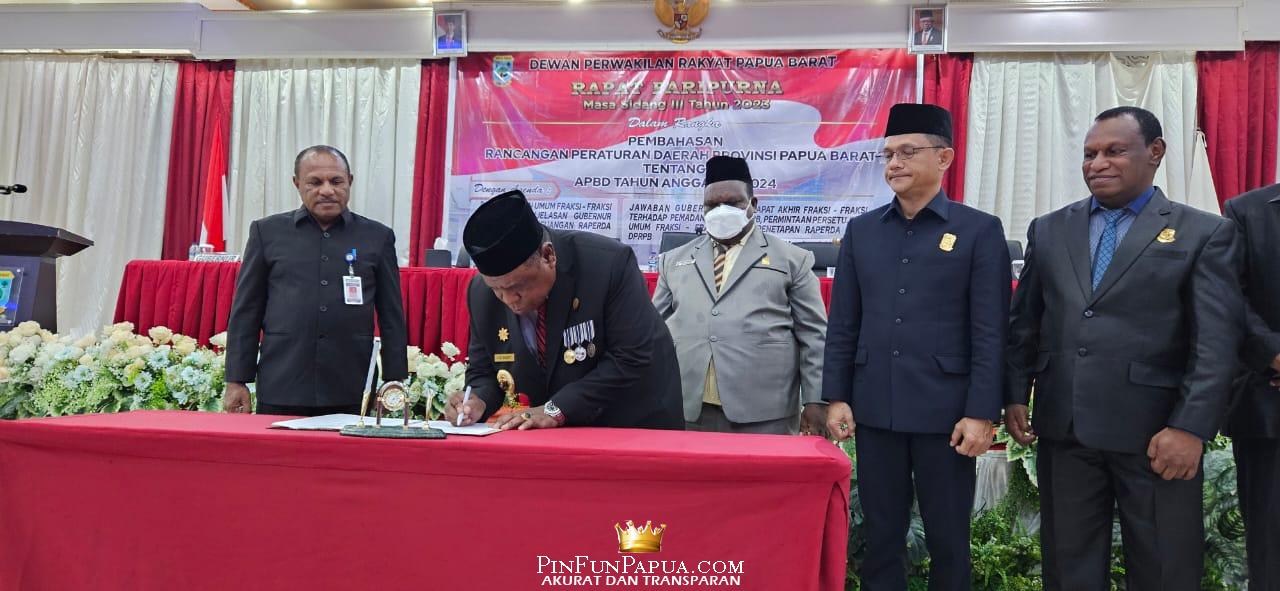 APBD 2024 Provinsi Papua Barat Ditandatangani: Belanja Capai Rp4,5 ...