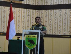 Pangdam XVIII/Kasuari Pimpin Rapat Evaluasi Program Kerja dan Anggaran Semester I 2024