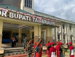 Satgas Pamtas RI-PNG Latih Paskibraka Kabupaten Tambraw untuk Dirgahayu RI ke-79