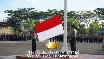 Polda Papua Barat Gelar Upacara Pengibaran Bendera Memperingati HUT ke-79 RI