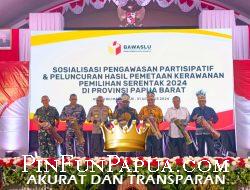 Bawaslu Papua Barat Gelar Sosialisasi dan Peluncuran Pemetaan Kerawanan Pemilu 2024