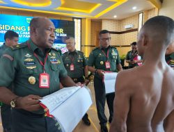 Kasdam XVIII/Kasuari Pimpin Sidang Pantukhir Rekrutmen Calon Bintara TNI AD