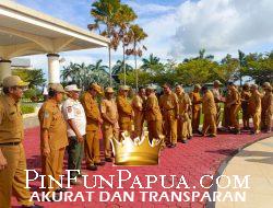 Pj Gubernur Papua Barat Berikan Motivasi di Apel Perdana Awal Tahun 2025