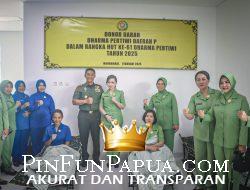 Persit KCK PD XVIII/Kasuari Gelar Bakti Kesehatan dalam Rangka HUT ke-79 Persit dan Dharma Pertiwi ke-69