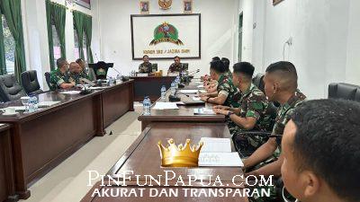 Tim Verifikasi Kodam XVIII/Kasuari Tinjau Kesiapan Sertijab Danrem 182/Jazira Onim