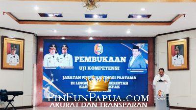 Bupati Fakfak Buka Uji Kompetensi Pejabat Tinggi Pratama: Dorong ASN Berkualitas dan Berintegritas