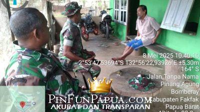 Koramil Bomberay Gencarkan Komsos, Sosialisasikan UU TNI kepada Tokoh Agama di Fakfak