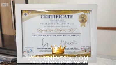 Divhumas Polri Raih Gold Winner Kategori Keterbukaan Informasi di Makaravox UI PR Awards 2025