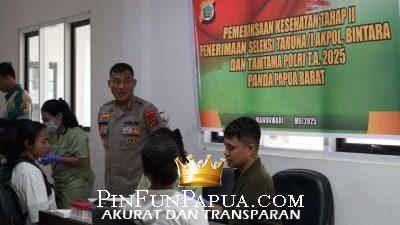 177 Calon Siswa Polri Jalani Pemeriksaan Kesehatan Tahap II di Polda Papua Barat