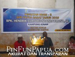 Serap Aspirasi di Kampung Kinam, Anggota DPR Papua Barat Clifford Ndandarmana Ajak Warga Hidup Hemat dan Fokus pada Kebutuhan Dasar