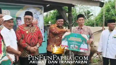 Presiden Prabowo Sumbang Sapi Kurban untuk Masyarakat SP 3 Manokwari