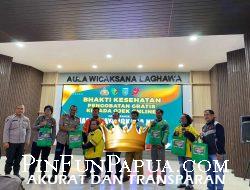 Polres Dumai Gelar Bakti Sosial dan Kesehatan untuk Pengemudi Ojol Jelang HUT Bhayangkara ke-79