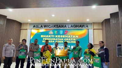 Polres Dumai Gelar Bakti Sosial dan Kesehatan untuk Pengemudi Ojol Jelang HUT Bhayangkara ke-79