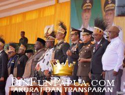 Kapolda Papua Barat Hadiri Upacara HUT ke-22 Kabupaten Teluk Bintuni