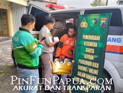 Polda Jateng Gelar Pemeriksaan Kesehatan Gratis bagi 4.000 Pengemudi Ojek Daring