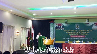 Bupati Fakfak Buka Muscab VI PBB: Dorong Sinergi Politik demi Pembangunan Daerah