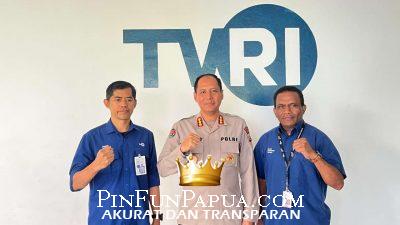 Kabid Humas Polda Papua Barat Jalin Silaturahmi dengan TVRI, Perkuat Sinergi Kepolisian dan Media