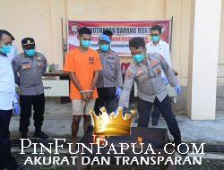 Polda Papua Barat Musnahkan Barang Bukti Ganja, Dua Pengedar Diamankan