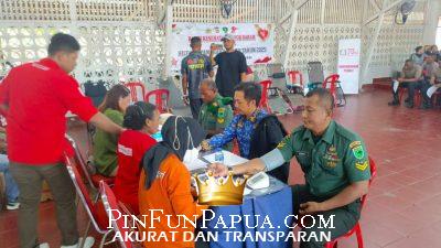 Polresta Manokwari Gelar Donor Darah Sambut HUT Bhayangkara ke-79