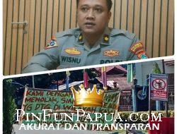 Warga Sanggeng Tolak Relokasi, Palang Jalan Pasar Ikan Manokwari