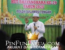 Polda Sulteng Gelar Dzikir dan Doa Bersama Peringati HUT Bhayangkara ke-79, Hadirkan Ustadz Das’ad Latif
