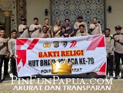 Bhakti Religi Itwasda Polda Papua Barat: Wujud Kepedulian Polri di Masjid Al-Muhajirin Sambut Hari Bhayangkara ke-79