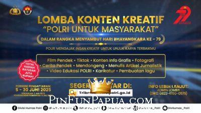 Ribuan Peserta Ikuti Lomba Konten Kreatif Polri dalam Rangka HUT Bhayangkara ke-79