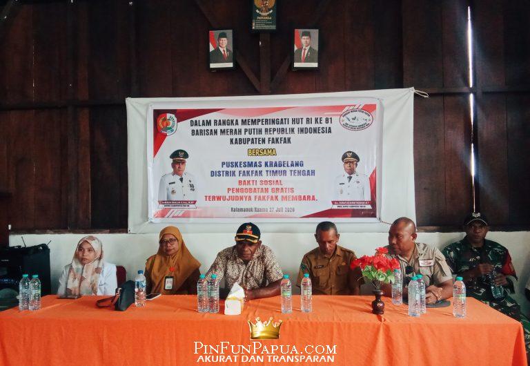 DPC Barisan Merah Putih Republik Indonesia (BMP-RI) Kabupaten Fakfak, Gelar Bakti Sosial Pengobatan Gratis di Kampung Kuama dan Kampung Kalamanuk distrik Fakfak Timur Tengah, (Foto : Risman Bauw).